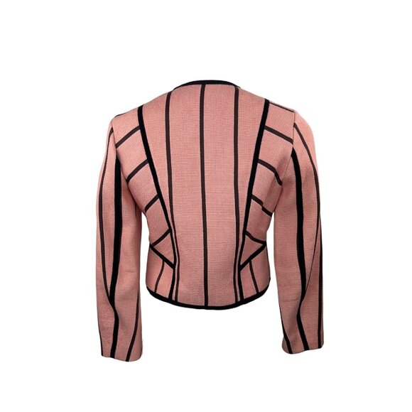 Sandro Peach Blazer with Black Trim - Picture 2 of 2